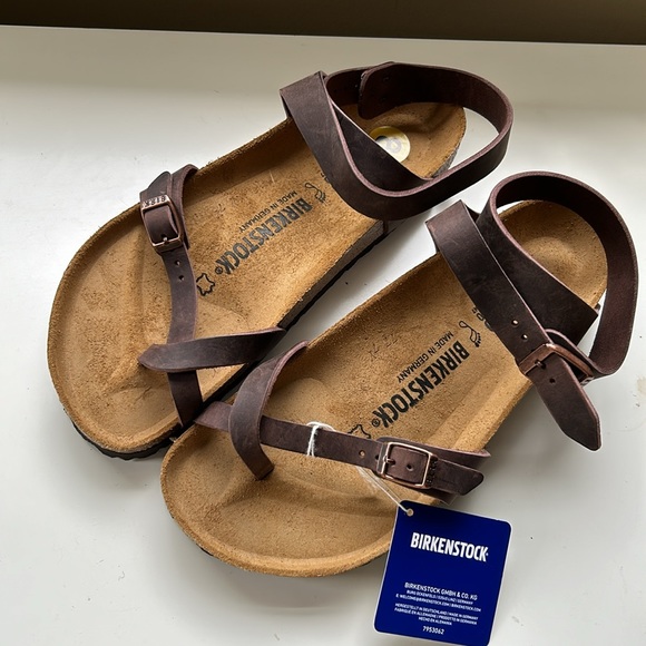 Birkenstock Women Yara Oiled Leather Tobacco